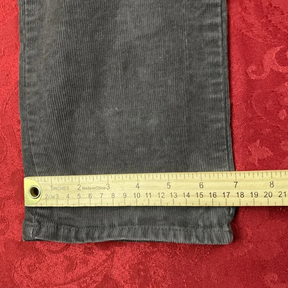 Columbia Corduroy Chino Pants Mens 30x32(meas 30) Gray 5 Pocket Straight Fit‎